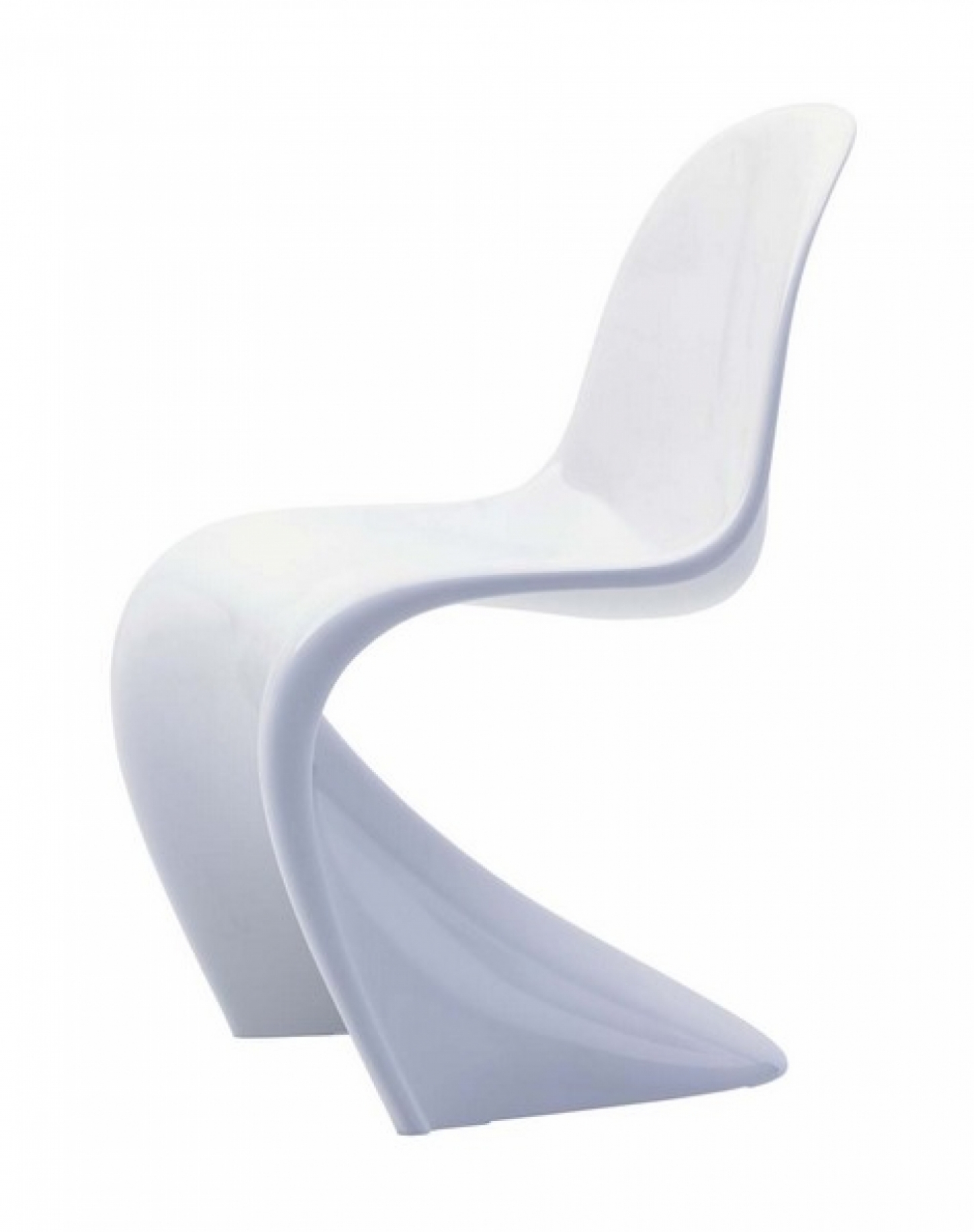 Ontworpen door Verner Panton in 1960 en daarna verder ontwikkeld samen met Vitra, dat is de originele Vitra Panton Chair.