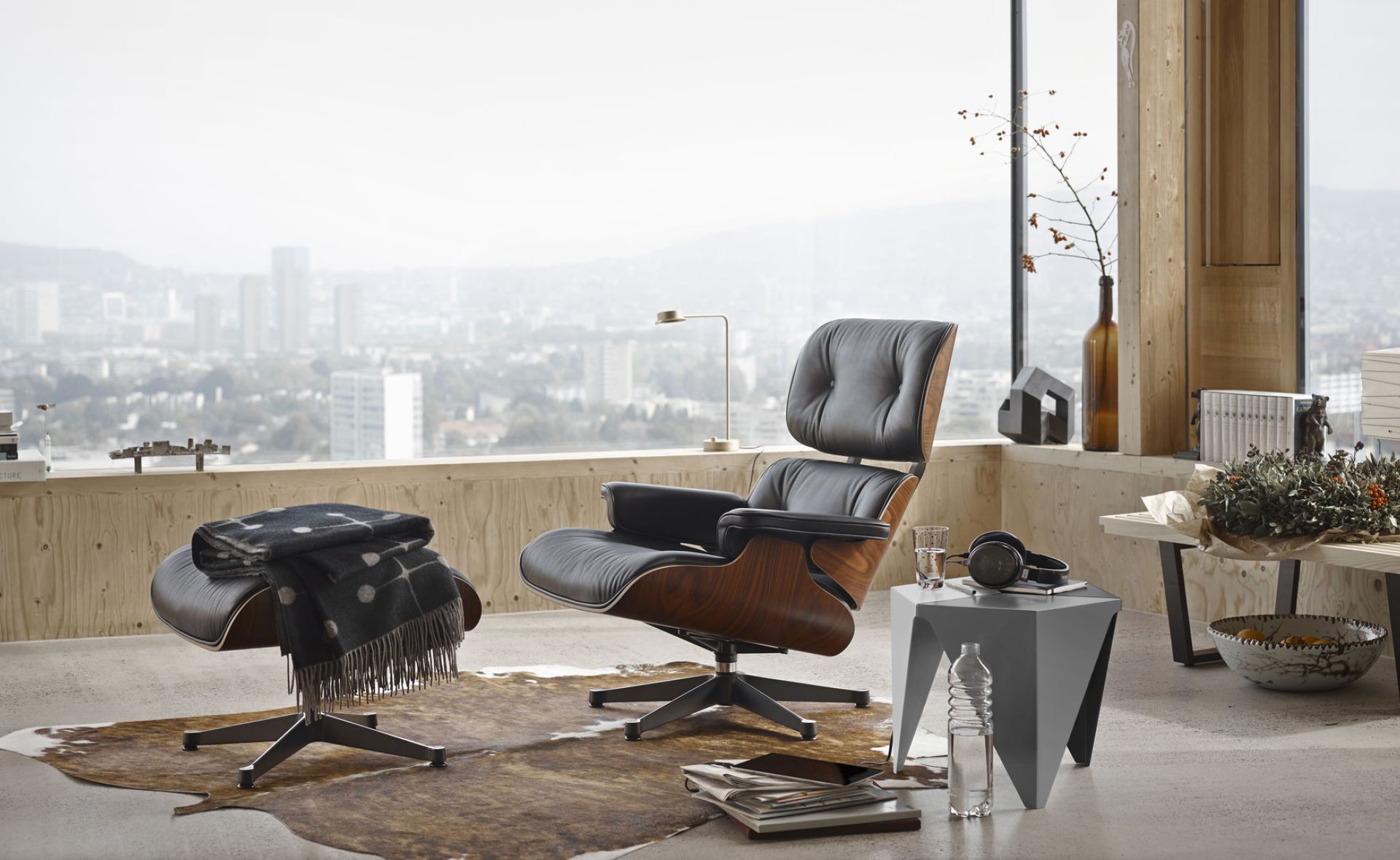 Eames Wool Blanket Zwart