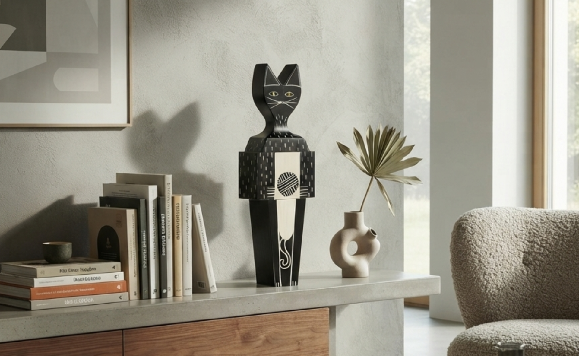 vitra wooden doll dog large